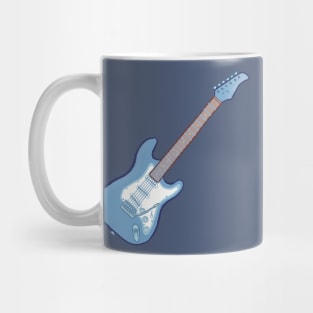 Blue electric guitar Mug